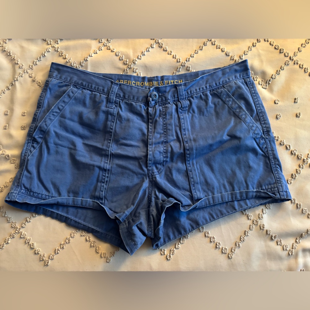 Abercrombie & Fitch Blue Women's Cargo Shorts